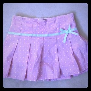 BUNDLE 4 for $15. PINK polka dot skirt & green bow